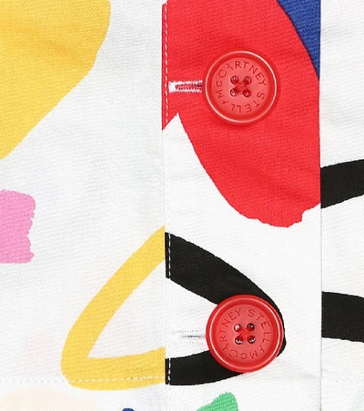 Shop Stella Mccartney Printed Cotton Top In Multicoloured