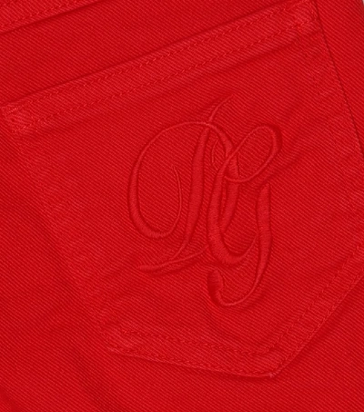Shop Dolce & Gabbana Stretch-cotton Shorts In Red