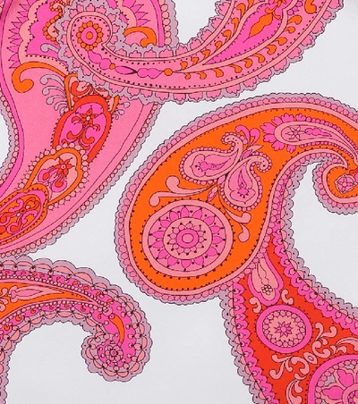 Shop Zimmermann Peggy Paisley-print Rashguard In Pink