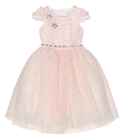 Shop Monnalisa Embellished Dress In Pink