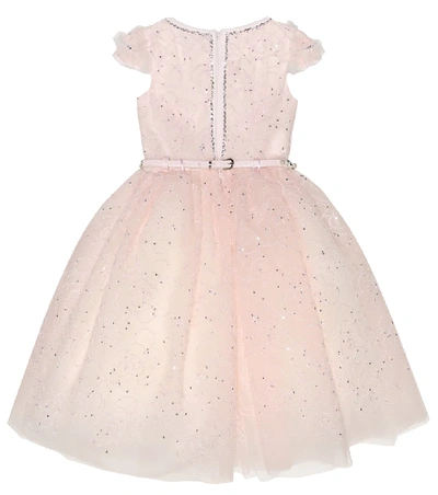 Shop Monnalisa Embellished Dress In Pink