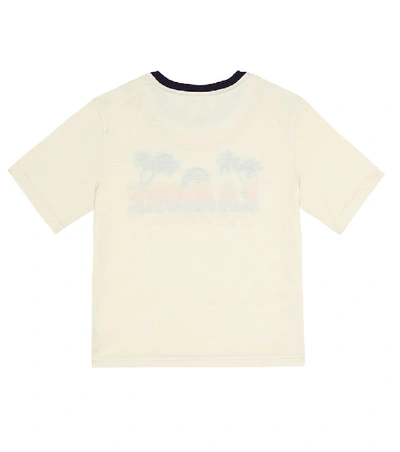 Shop Dolce & Gabbana Printed Cotton-jersey T-shirt In Neutrals