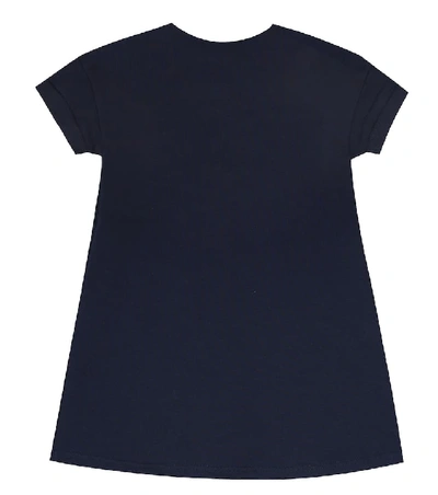 Shop Chloé Cotton-blend Dress In Blue