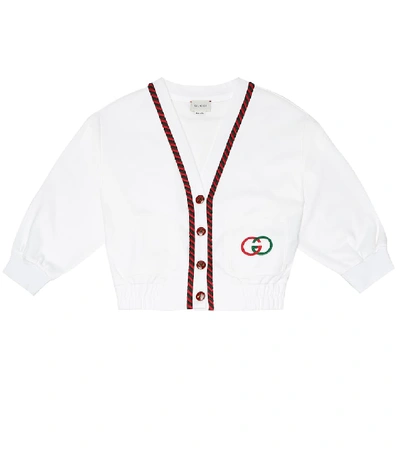 Shop Gucci Technical-jersey Jacket In White