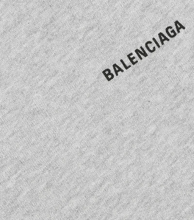 Shop Balenciaga Cotton Trackpants In Grey