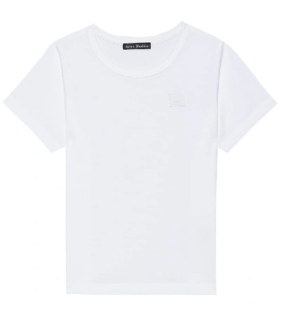 Shop Acne Studios Mini Nash Face Cotton T-shirt In White