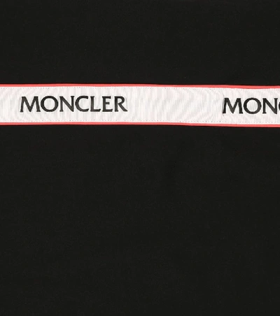 Shop Moncler Stretch Dress In Black