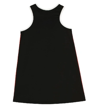 Shop Moncler Stretch Dress In Black