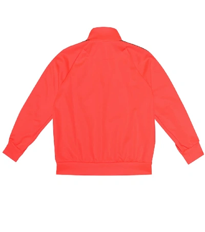 Shop Fendi Stretch-jersey Track Jacket In Pink