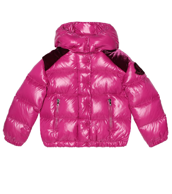 purple moncler coat
