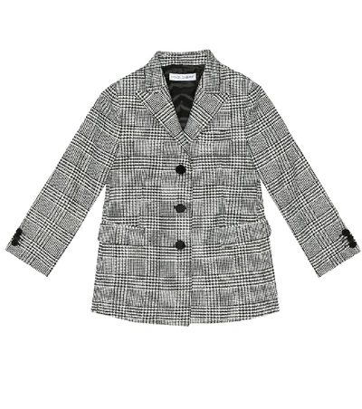 Shop Dolce & Gabbana Houndstooth-check Blazer In Grey