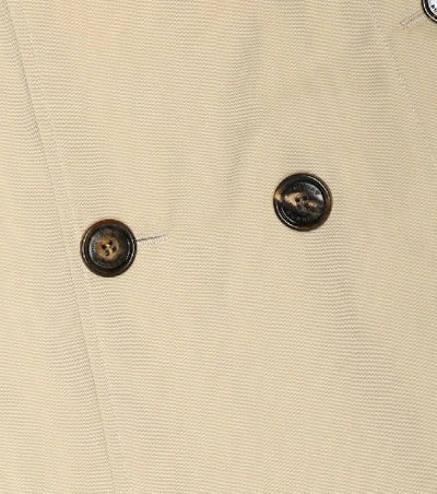 Burberry Cotton Trench Coat In Beige