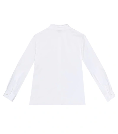 Shop Dolce & Gabbana Stretch-cotton Shirt In White