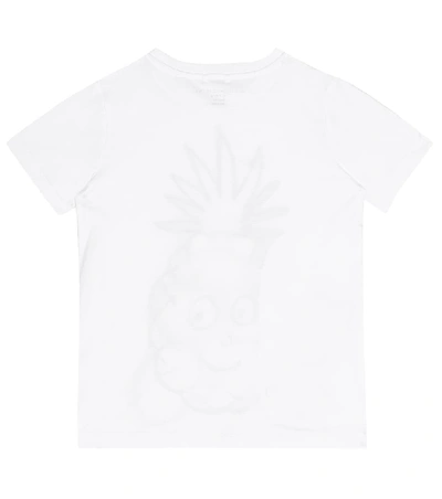 Shop Stella Mccartney Appliquéd Cotton T-shirt In White