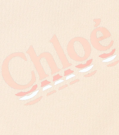 Shop Chloé Cotton-blend Dress In Pink