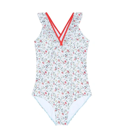 Shop Chloé Floral One-piece Swimsuit In Multicoloured