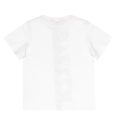 Shop Stella Mccartney Printed Cotton-jersey T-shirt In White