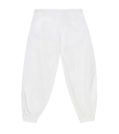 Shop Gucci Technical Jersey Trackpants In White