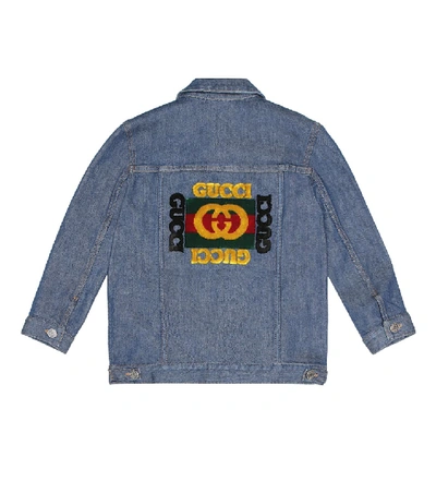 Shop Gucci Denim Jacket In Blue