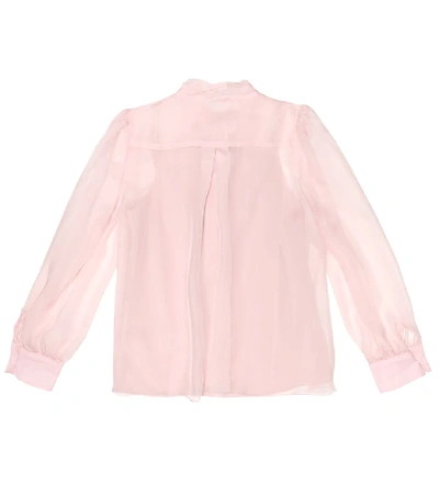 Shop Dolce & Gabbana Silk Blouse In Pink