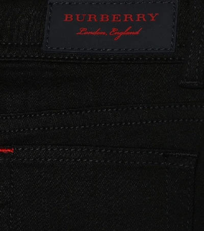 Shop Burberry Stretch Denim Skinny Jeans In Black