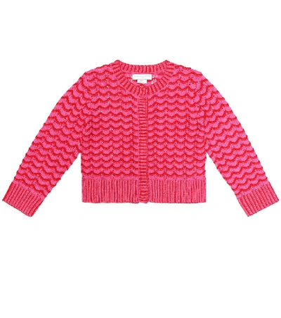 Shop Stella Mccartney Cotton-blend Cardigan In Pink