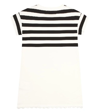 Shop Moncler Cotton Dress In White