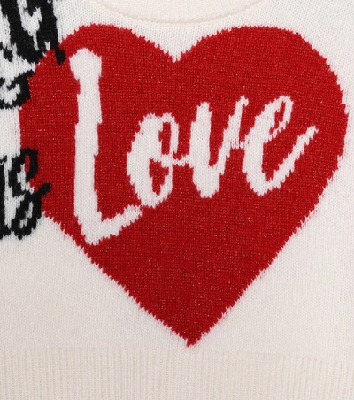 Shop Dolce & Gabbana D & G Is Love Sweater In Multicoloured