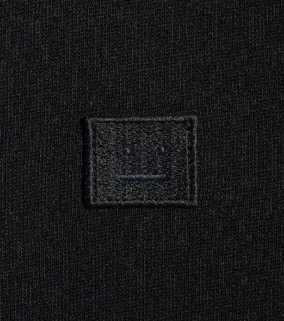 Shop Acne Studios Mini Fairview Face Cotton Sweatshirt In Black