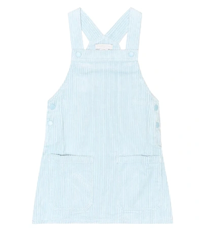 Shop Stella Mccartney Corduroy Dress In Blue