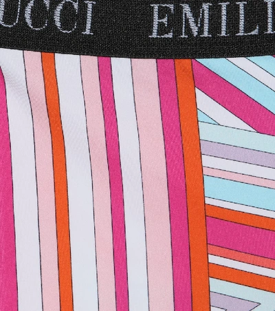 Shop Emilio Pucci Printed Leggings In Multicoloured