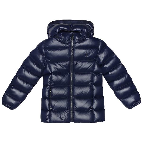 ralph lauren puffer jacket blue