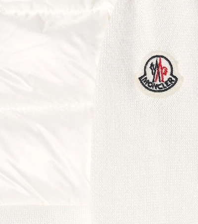 Shop Moncler Cotton And Down Jacket In White