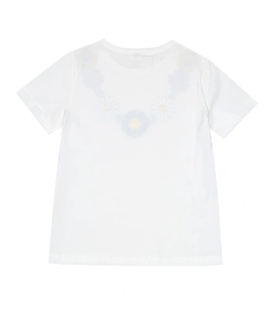 Shop Stella Mccartney Printed Cotton T-shirt In White