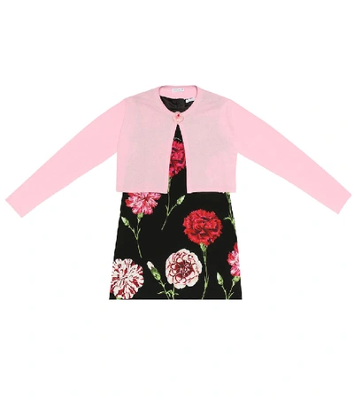 Shop Dolce & Gabbana Cashmere Cardigan In Pink