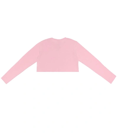 Shop Dolce & Gabbana Cashmere Cardigan In Pink