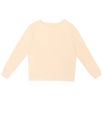 Shop Chloé Logo Stretch-cotton Sweatshirt In Neutrals