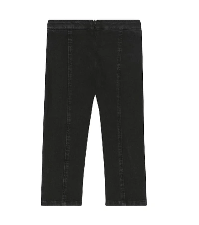 Shop Balmain Stretch Denim Jeans In Black