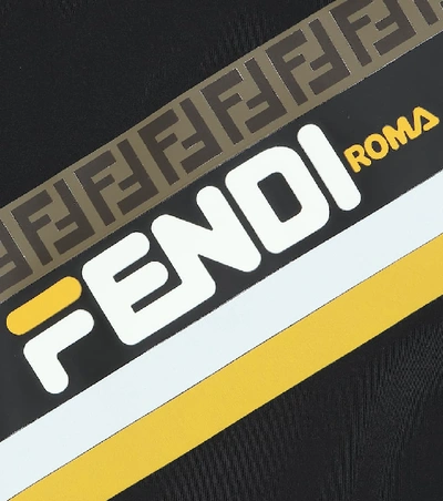 Shop Fendi Mania Track Jacket In Black