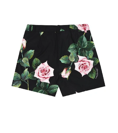 Shop Dolce & Gabbana Floral Cotton Shorts In Multicoloured