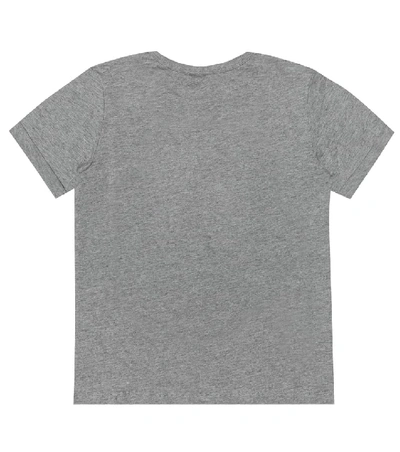 Shop Stella Mccartney Printed Cotton T-shirt In Grey