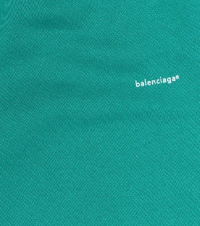 Shop Balenciaga Cotton Trackpants In Green