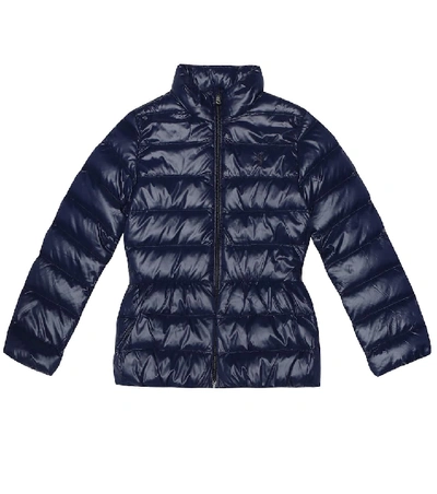 Shop Polo Ralph Lauren Quilted Down Jacket In Blue