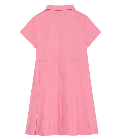 Shop Gucci Printed Cotton Dress In Pink