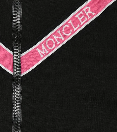 Shop Moncler Stretch-jersey Tracksuit In Black