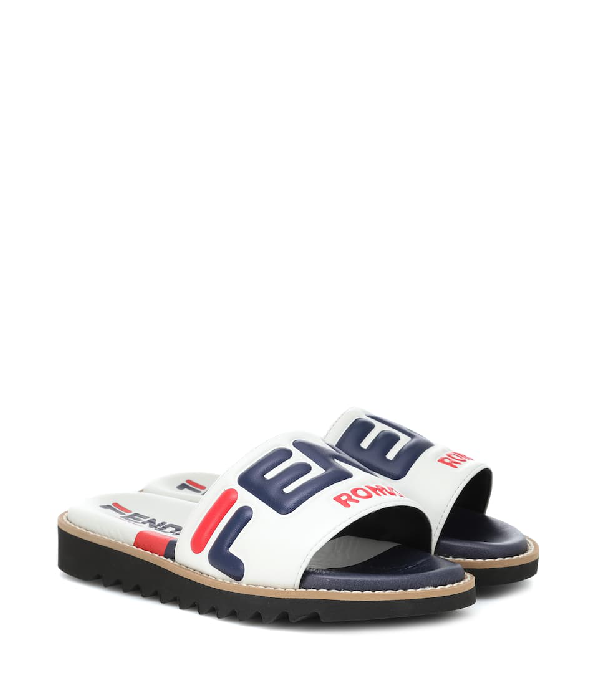 fendi white slides