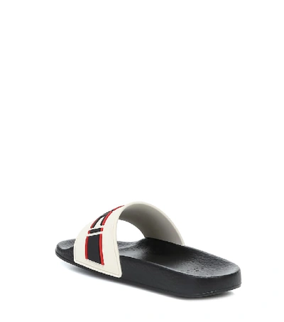 Shop Gucci Logo Slides In Multicoloured