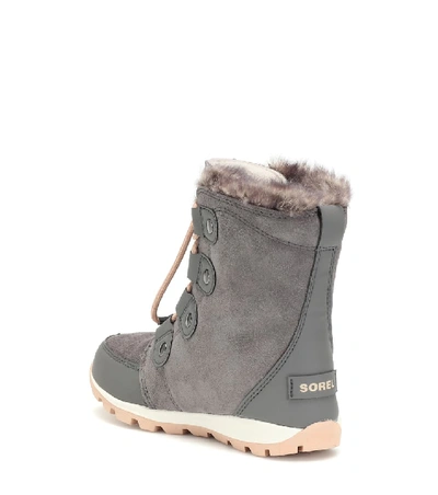 Shop Sorel Whitney Suede Ankle Boots In Grey