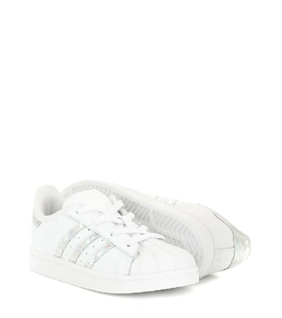 Shop Adidas Originals Superstar Leather Sneakers In White