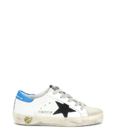 Shop Golden Goose Superstar Leather Sneakers In White